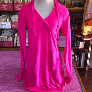 Athleta wick it swim coverup pink NWT S